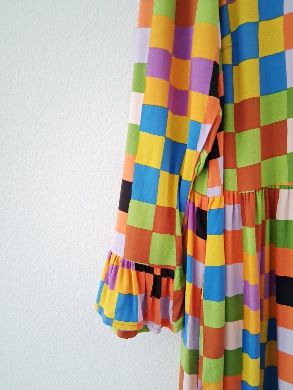 Nooworks Olive Long Sleeve Maxi Shirt Dress Carnival Multi - Picture 4 of 15